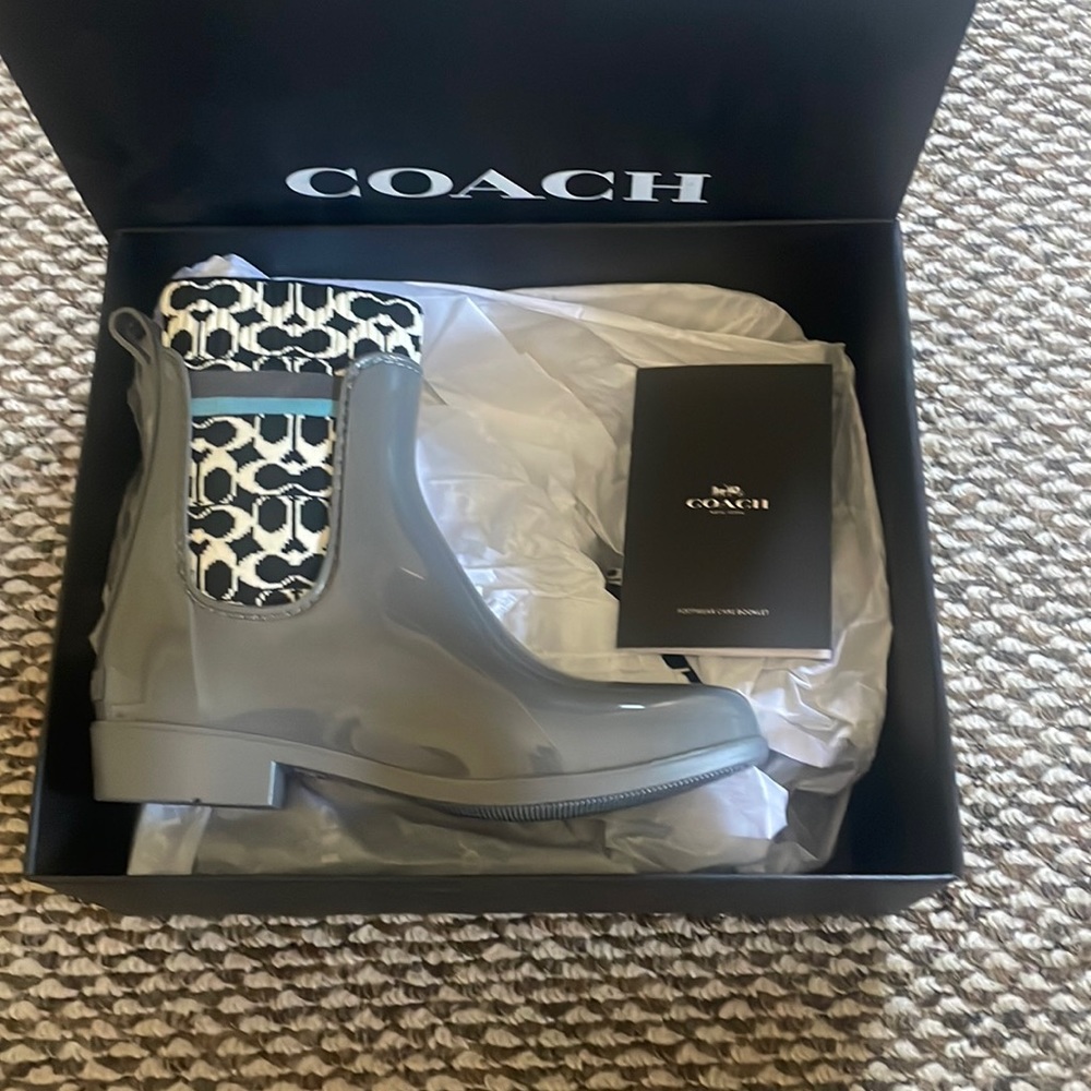 Coach rain boots